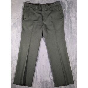 Vintage Levi's Action Slacks Men's 38x32 Olive Green Sta-Prest Dress Pants 70s